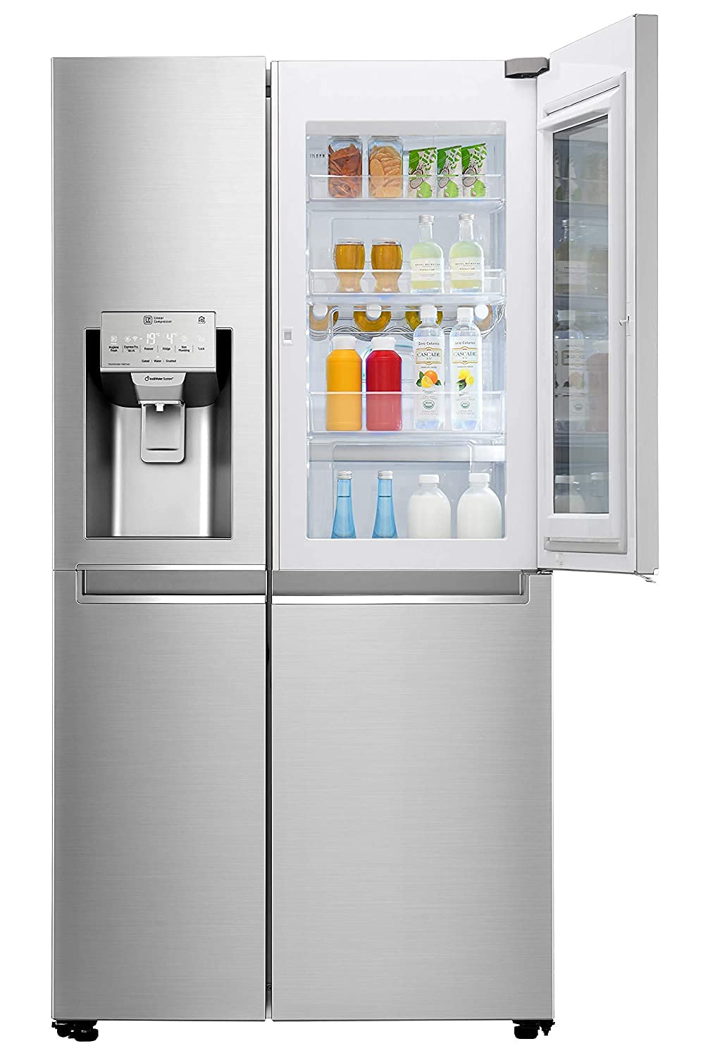 A lg refrigerators upper open