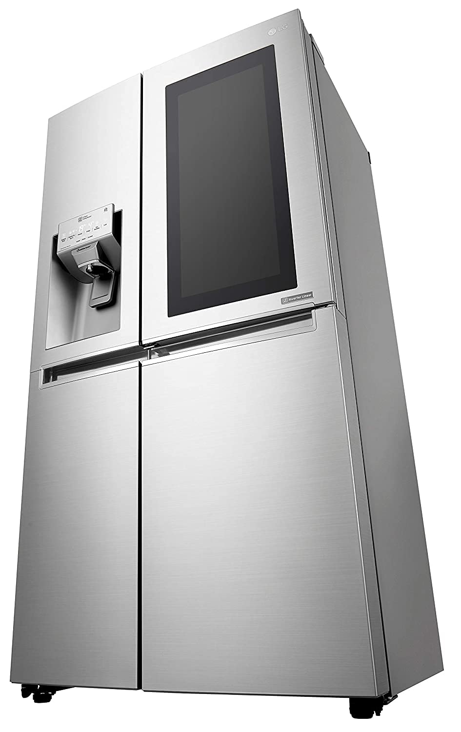 A lg refrigerators oblique angle shot
