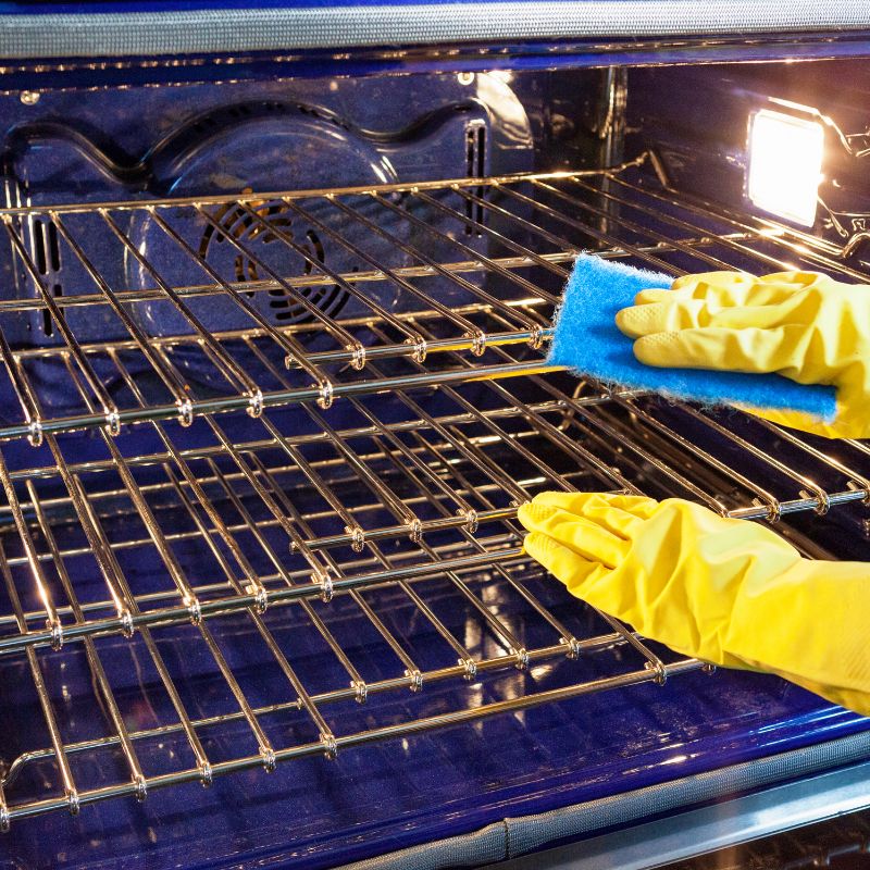 clean oven with ammonia